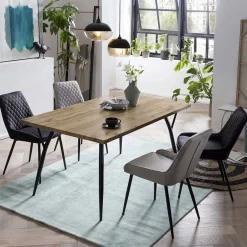 Wohnen Sitzgruppe<Esszimmer Tischgruppe in modernem Design - Chiantro (fünfteilig)