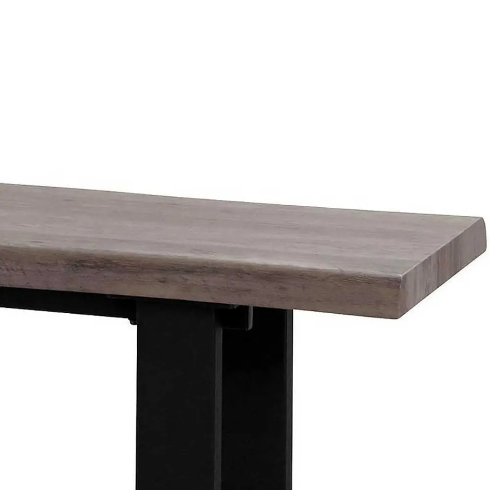 Wohnen Sitzbank<Esszimmerbank in Holzoptik Grey Wash - Ariadelco