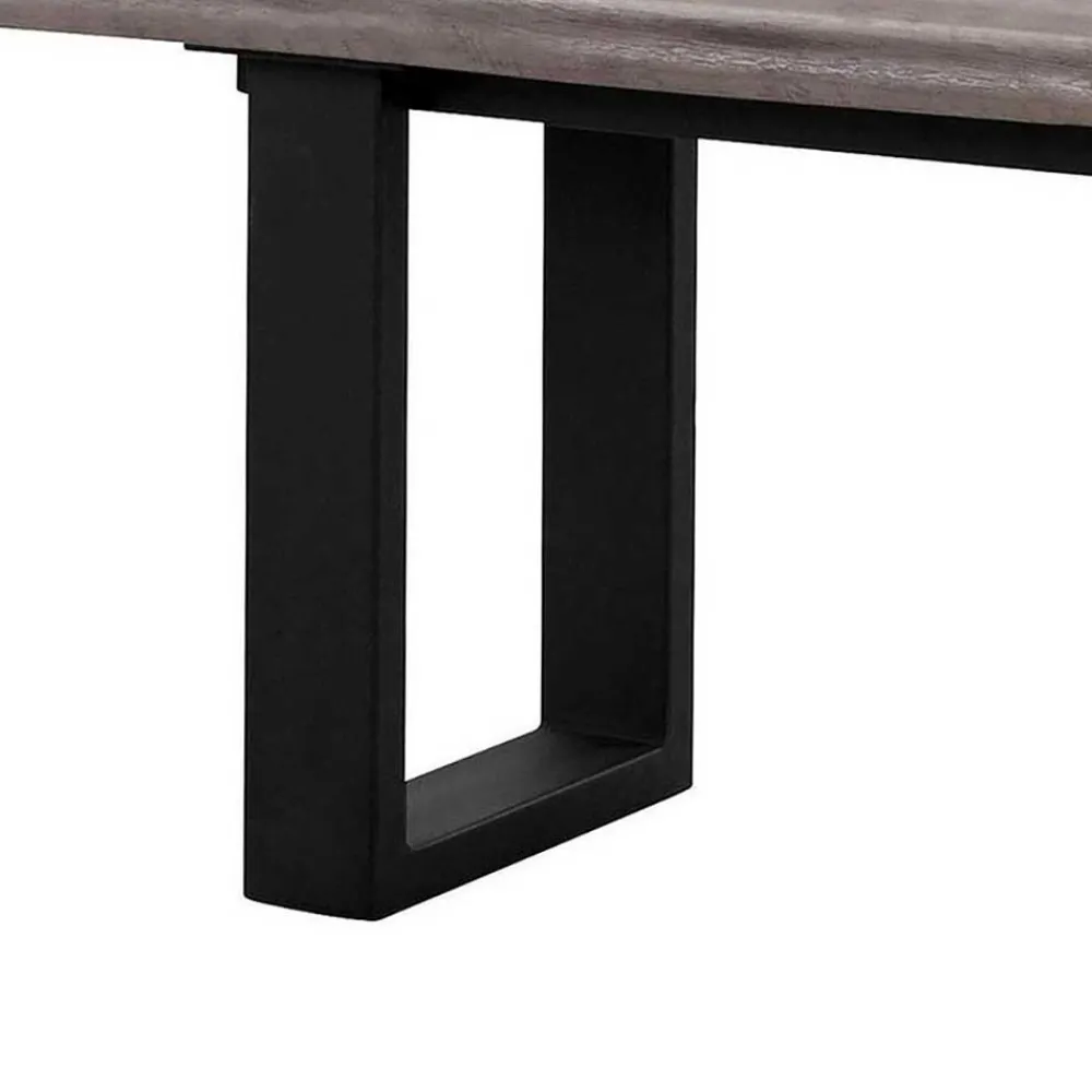 Wohnen Sitzbank<Esszimmerbank in Holzoptik Grey Wash - Ariadelco