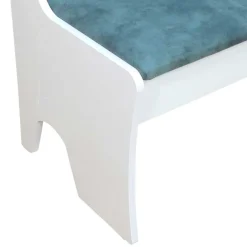 Wohnen Sitzbank<Esszimmerbank in Vintage Blau & Weiß Oratio mit Stauraum