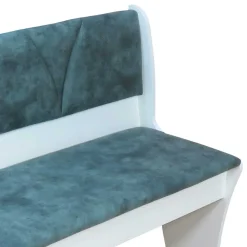 Wohnen Sitzbank<Esszimmerbank in Vintage Blau & Weiß Oratio mit Stauraum
