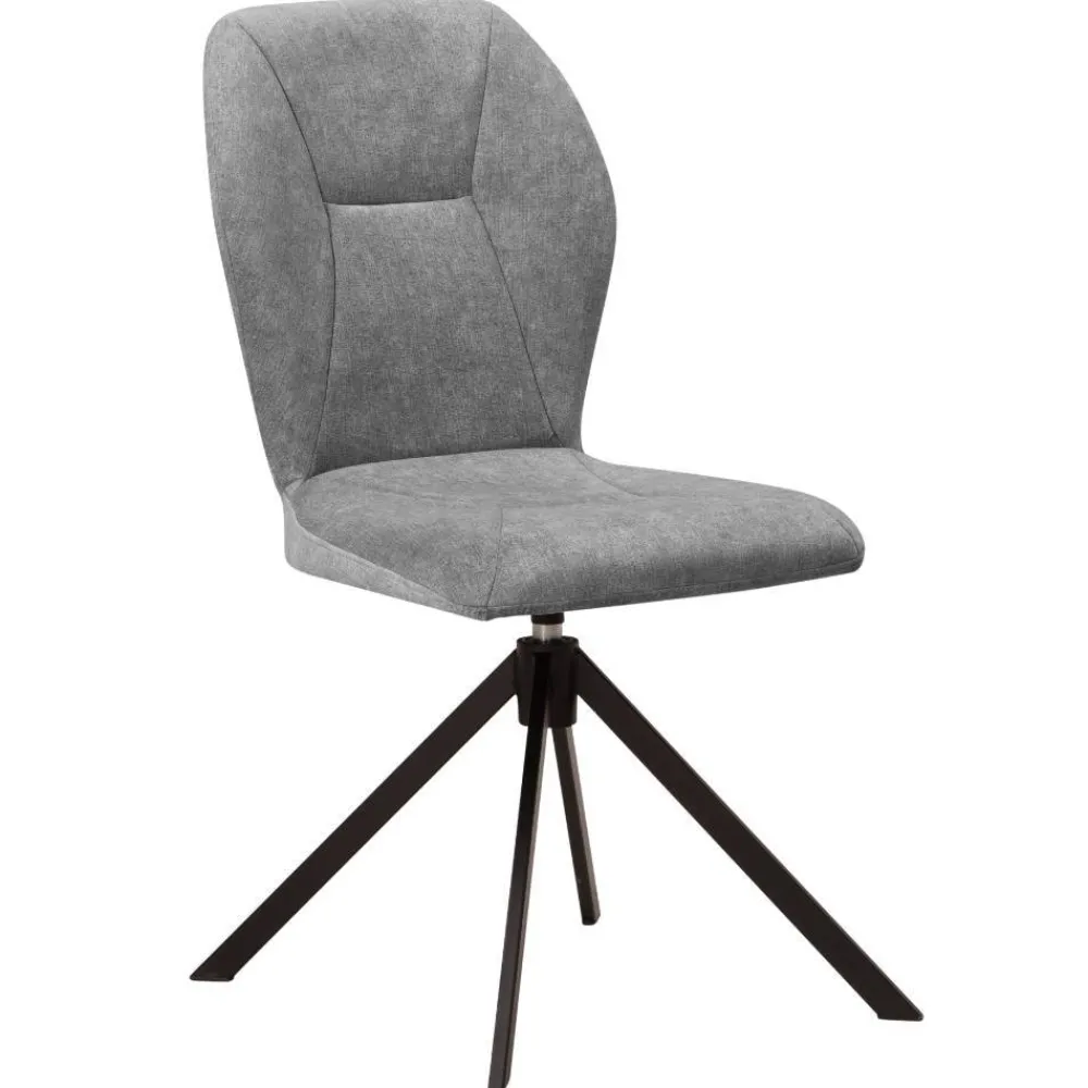 Wohnen Stühle<Esszimmer-Drehstühle in Grau - Bagana (2er Set)
