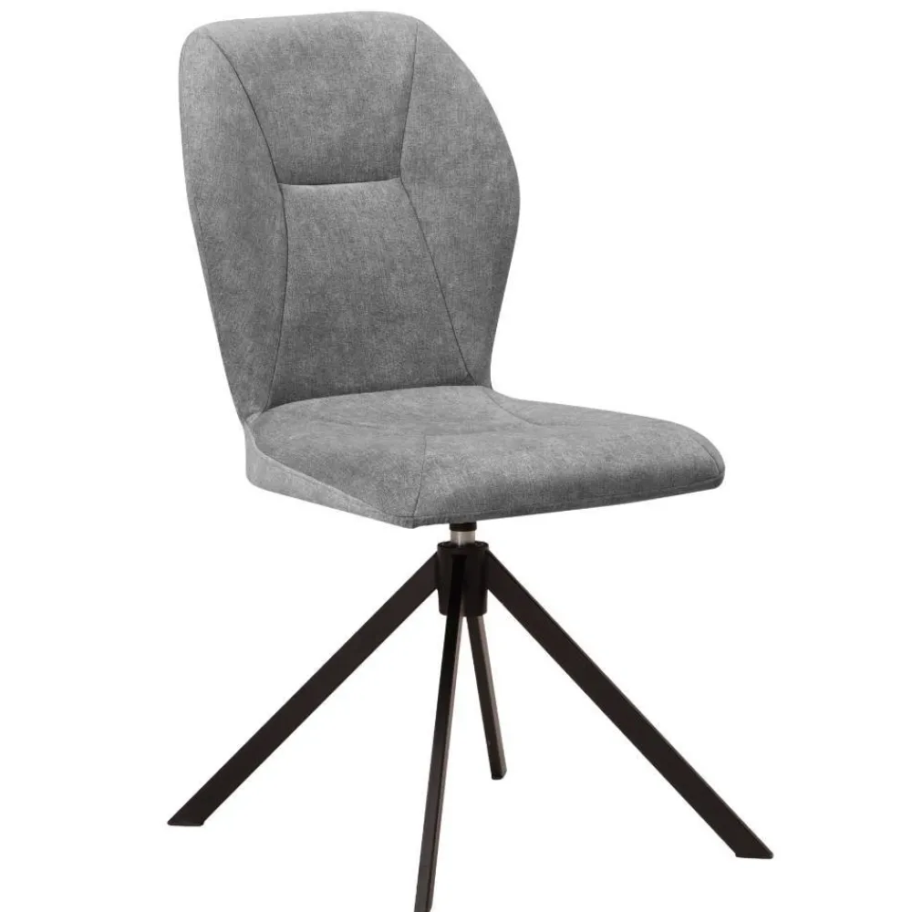 Wohnen Stühle<Esszimmer-Drehstühle in Grau - Bagana (2er Set)