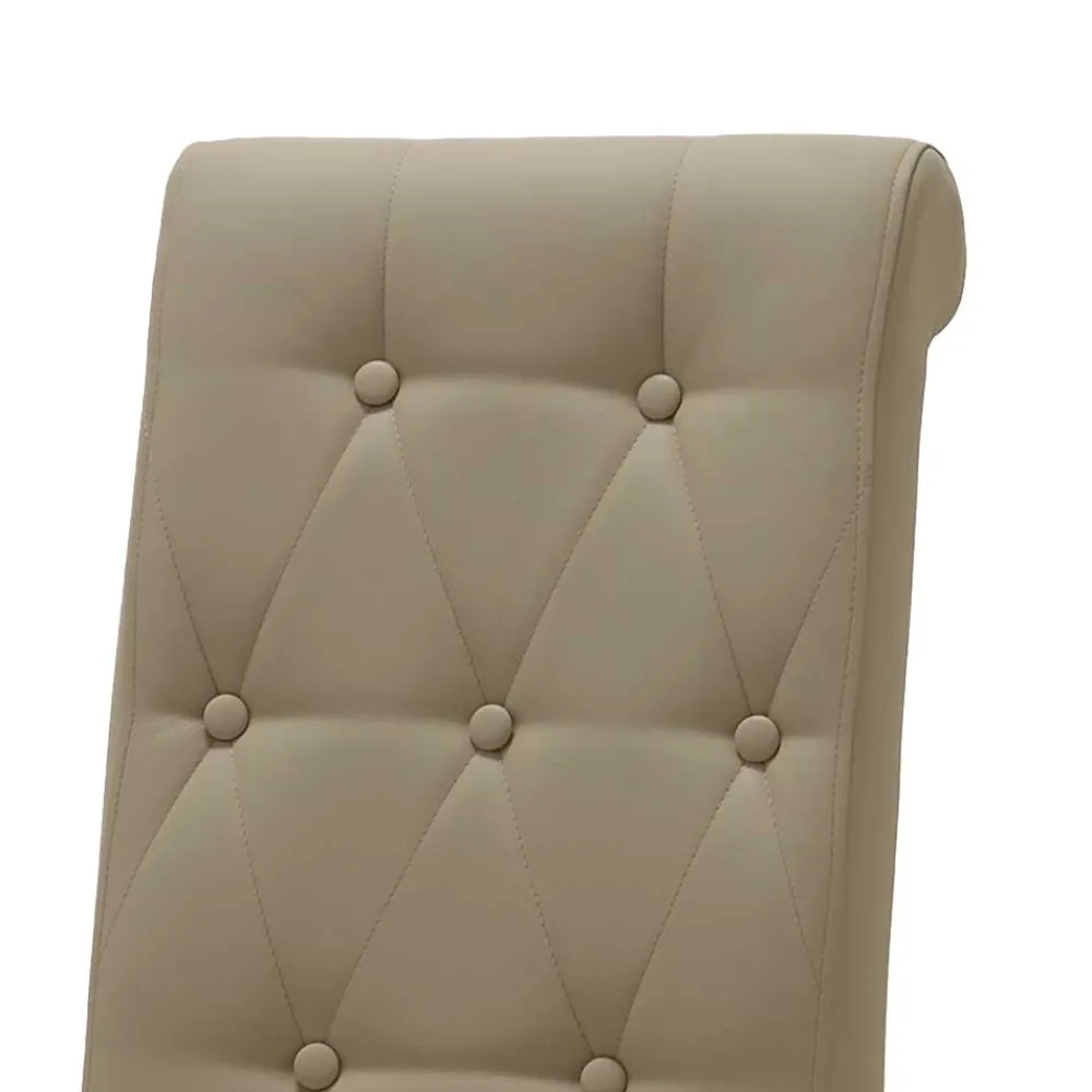 Wohnen Stühle<Esszimmerstuhl Loma in Creme (2er Set)