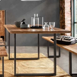 Wohnen Tische<Esszimmertisch aus Recyclingholz Mango massiv - Acira