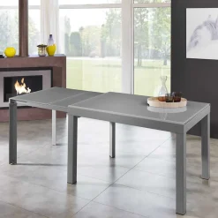 Wohnen Tische<Esszimmertisch in Grau Florian ausziehbar von 120cm auf 350cm