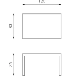 Wohnen Tische<Esszimmertisch in Grau Florian ausziehbar von 120cm auf 350cm