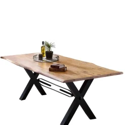 Wohnen Tische<Esszimmertisch mit Live Edge Holzplatte Akazie - Cerado