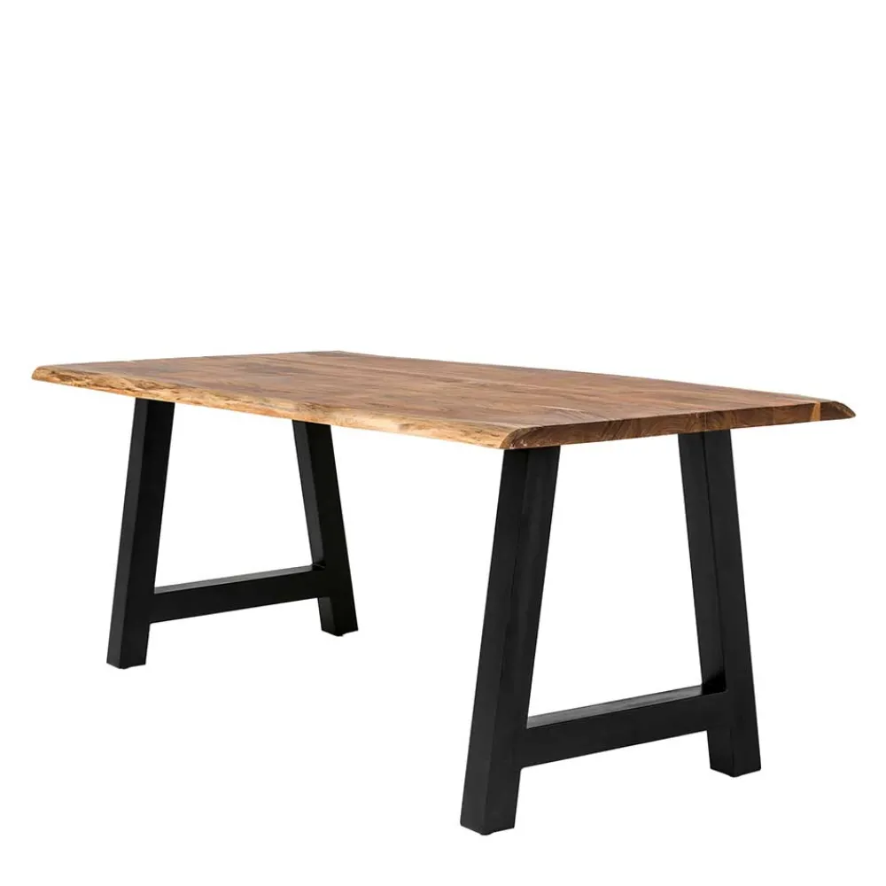 Wohnen Tische<Esszimmertisch mit Naturkante und A-Design-Gestell - Viradossa