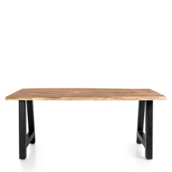 Wohnen Tische<Esszimmertisch mit Naturkante und A-Design-Gestell - Viradossa