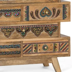 Wohnen Kommoden<Ethno Style Design-Kommode handbemalt - Azua