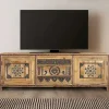 Wohnen Tv & Hifi-Möbel|Lowboards<Ethno Style TV Kommode mit farbenfrohen Ornamenten - Azua