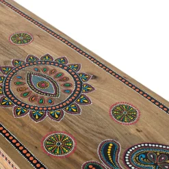 Wohnen Tv & Hifi-Möbel|Lowboards<Ethno Style TV Kommode mit farbenfrohen Ornamenten - Azua