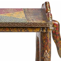 Wohnen Hocker<Ethnostyle Hocker in Pferde Optik - Adrian