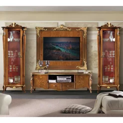 Wohnen Wohnwände<Extravagante TV Anbauwand Möbelset - Carlenna (vierteilig)