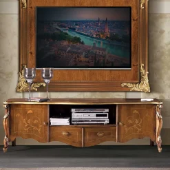Wohnen Wohnwände<Extravagante TV Anbauwand Möbelset - Carlenna (vierteilig)