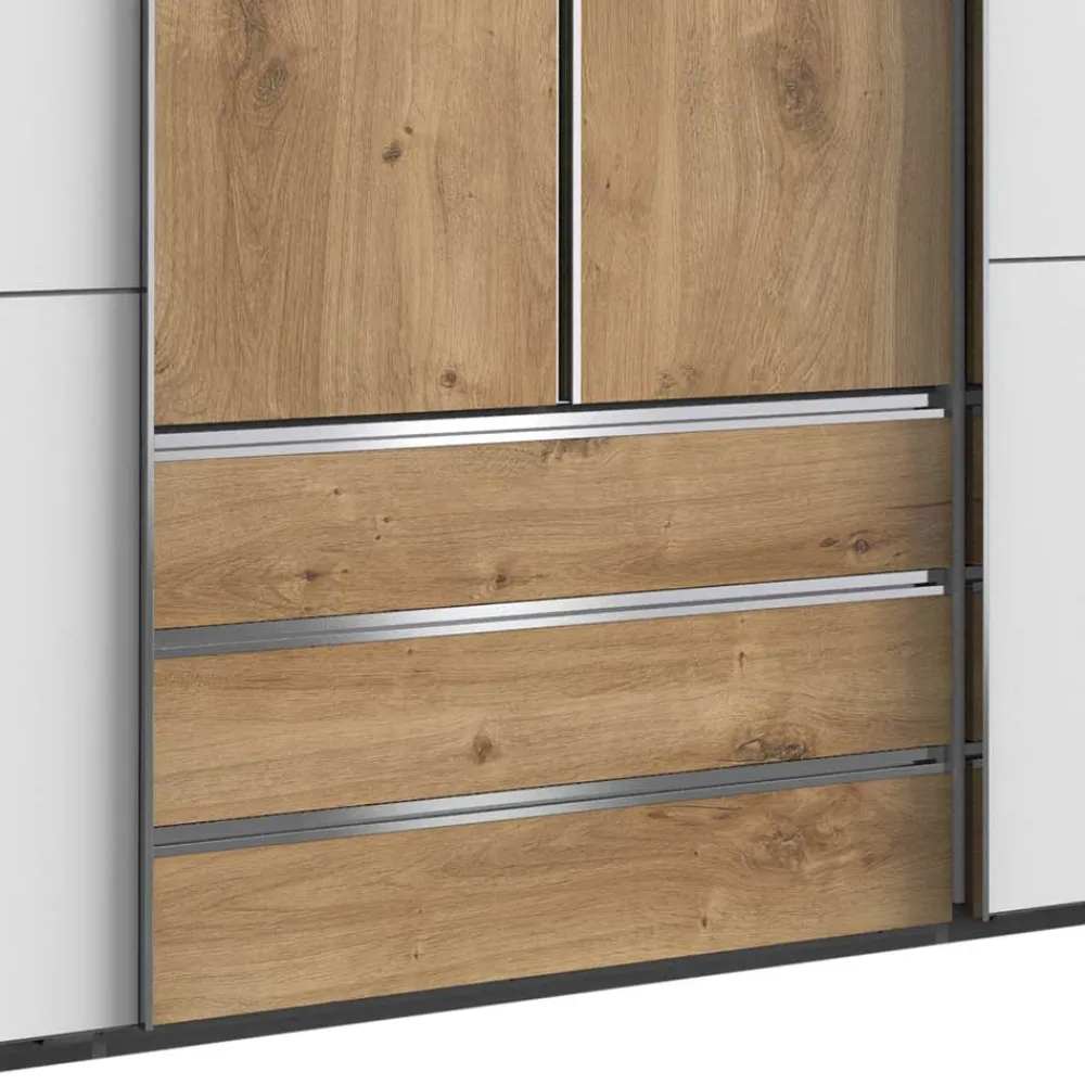 Wohnen Kleiderschränke|Schränke<Extravaganter Schlafzimmerschrank zweifarbig - Stufania
