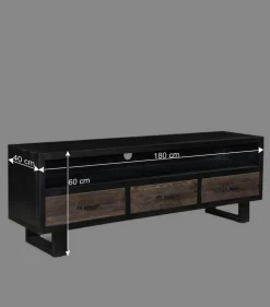 Wohnen Tv & Hifi-Möbel|Lowboards<Factory TV Board mit drei Schubladen & Fach - Vebugran