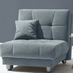 Wohnen Sofas<Faltsessel in Hellblau Flachgewebe - Heaven