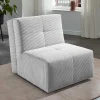 Wohnen Sofas<Faltsessel in Silber Grau Cord - Levanton