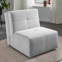 Wohnen Sofas<Faltsessel in Silber Grau Cord - Levanton