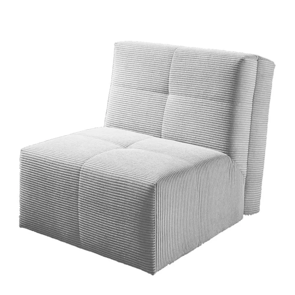 Wohnen Sofas<Faltsessel in Silber Grau Cord - Levanton