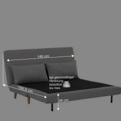 Wohnen Sofas<Faltsofa in Grau und Birke - Lucas