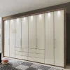 Wohnen Kleiderschränke|Schränke<Falttüren Kleiderschrank Friburgo in Creme Weiß