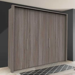 Wohnen Kleiderschränke<Falttürenschrank foliert in Holzoptik - Crenba