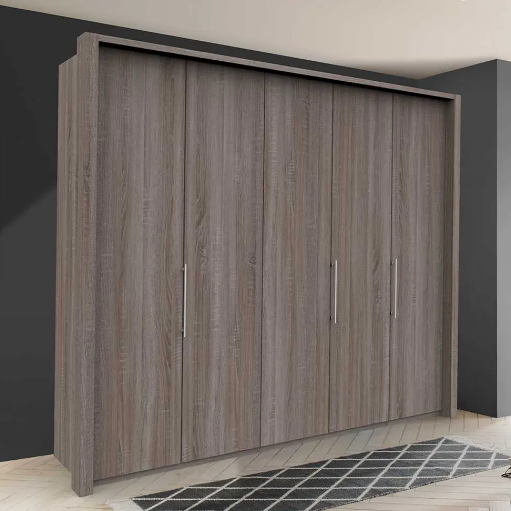 Wohnen Kleiderschränke<Falttürenschrank foliert in Holzoptik - Crenba