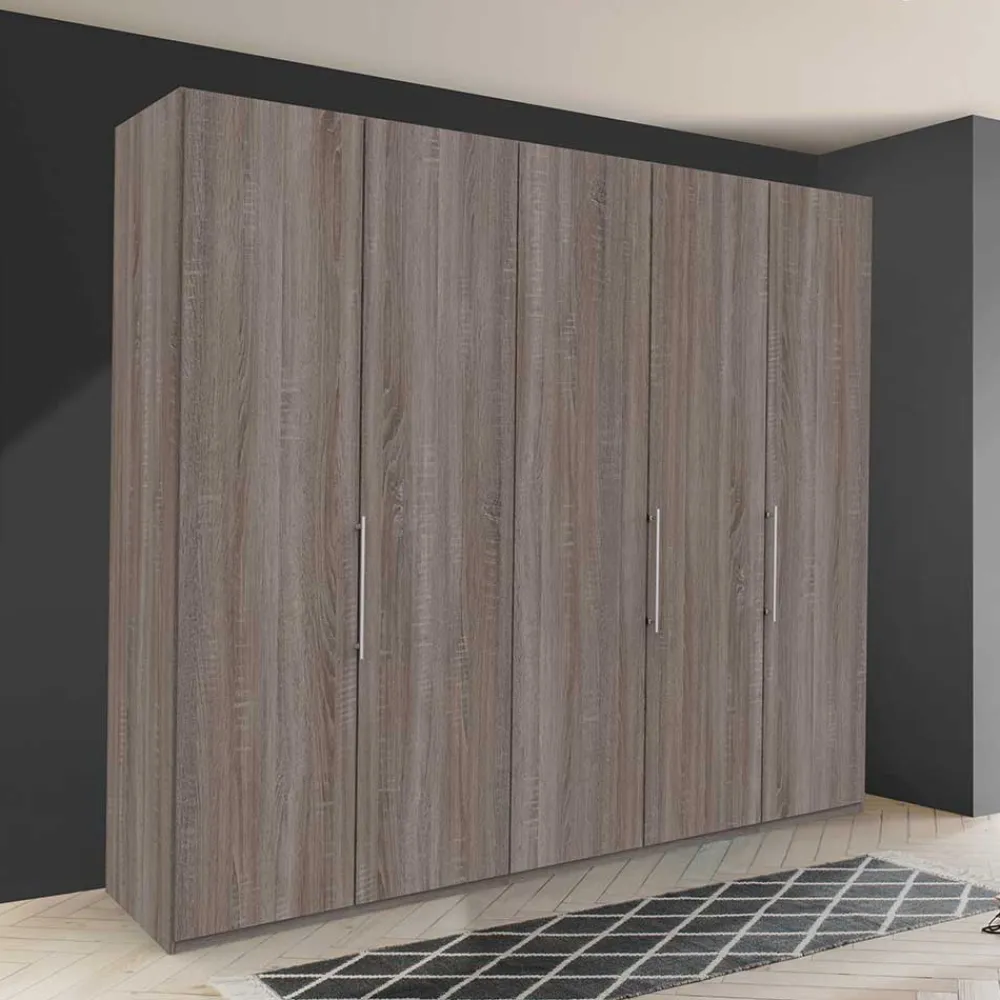 Wohnen Kleiderschränke<Falttürenschrank foliert in Holzoptik - Crenba