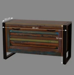Wohnen Garderoben<Farbenfrohe Flureinrichtung im Shabby Chic - Vosbadus (vierteilig)