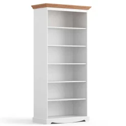 Wohnen Regale<6-Fächer Bücherregal im Landhausstil - Bordona