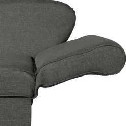 Wohnen Sofas<Federkern Chaiselongue in Anthrazit mit Buche - Sektinus