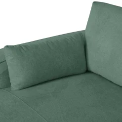 Wohnen Sofas<Federkern Ecksofa in Grün Stoffbezug - Tree