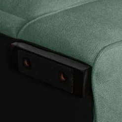 Wohnen Sofas<Federkern Ecksofa in Grün Stoffbezug - Tree