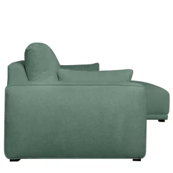 Wohnen Sofas<Federkern Ecksofa in Grün Stoffbezug - Tree