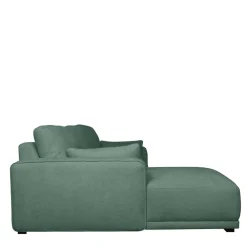 Wohnen Sofas<Federkern Ecksofa in Grün Stoffbezug - Tree