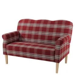 Wohnen Sofas<Federkern Küchensofa in Rot kariert - Sinael