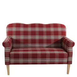 Wohnen Sofas<Federkern Küchensofa in Rot kariert - Sinael