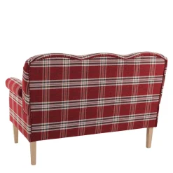 Wohnen Sofas<Federkern Küchensofa in Rot kariert - Sinael