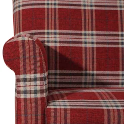 Wohnen Sofas<Federkern Küchensofa in Rot kariert - Sinael