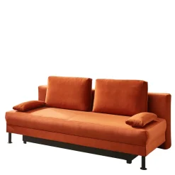 Wohnen Betten|Sofas<Federkern Klappsofa in Kupfer Velours - Sharkas