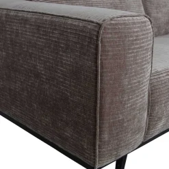 Wohnen Sofas<Federkern Polsterecke in Taupe Strukturstoff - Wishes