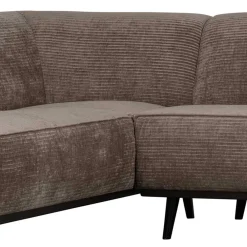 Wohnen Sofas<Federkern Polsterecke in Taupe Strukturstoff - Wishes