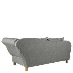 Wohnen Sofas<Federkern Polsterliege in Hellgrau mit Buche - Zadella