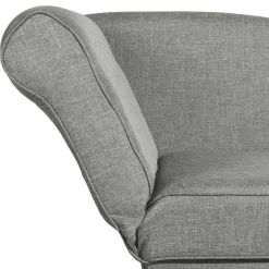 Wohnen Sofas<Federkern Polsterliege in Hellgrau mit Buche - Zadella