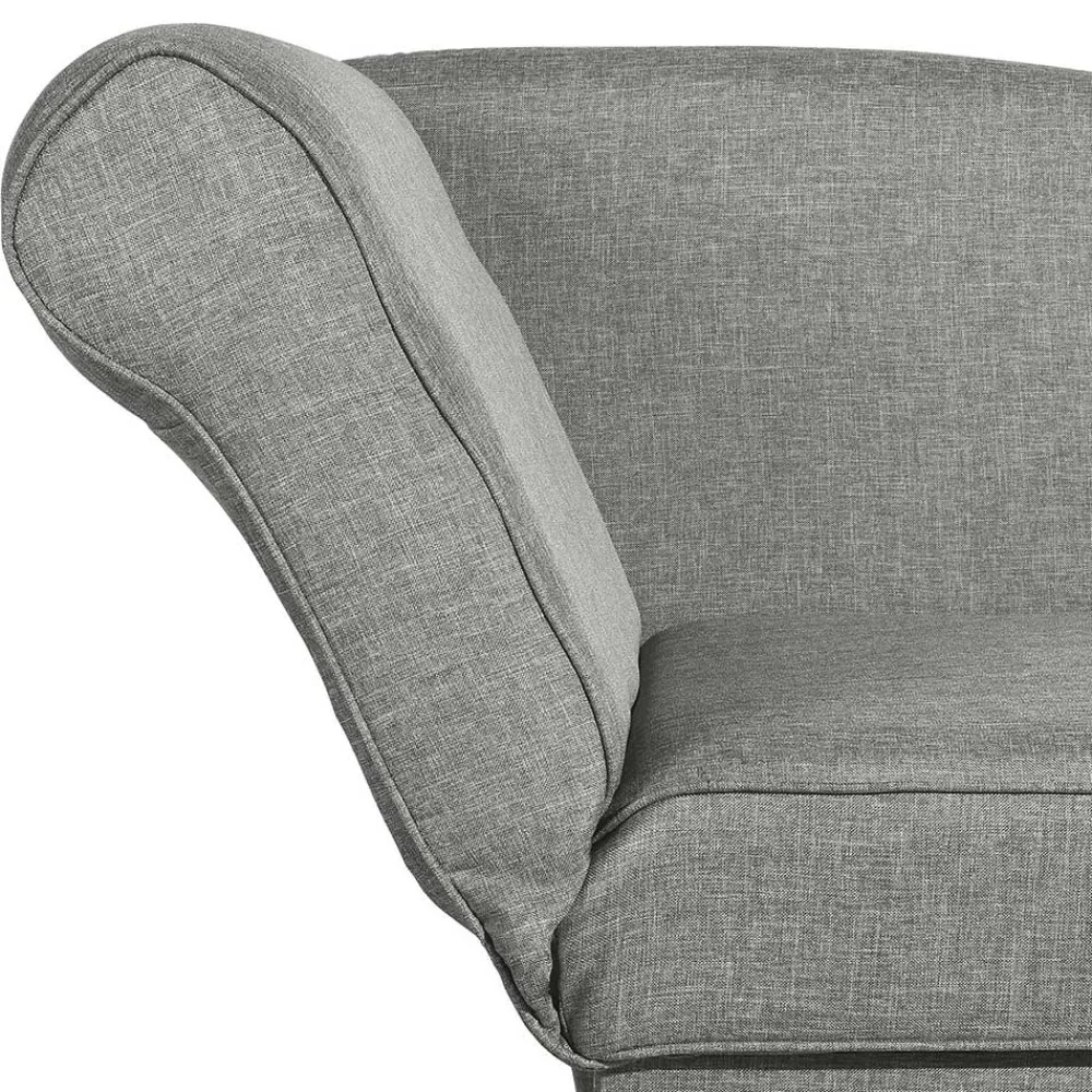 Wohnen Sofas<Federkern Polsterliege in Hellgrau mit Buche - Zadella