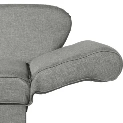 Wohnen Sofas<Federkern Polsterliege in Hellgrau mit Buche - Zadella