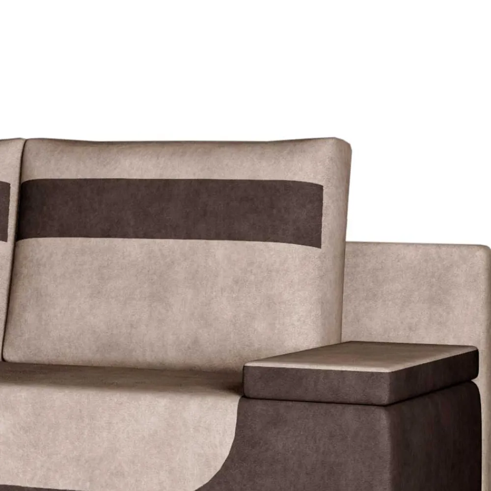 Wohnen Betten|Sofas<Federkern-Funktionssofa in Beige und Braun - Vallarta